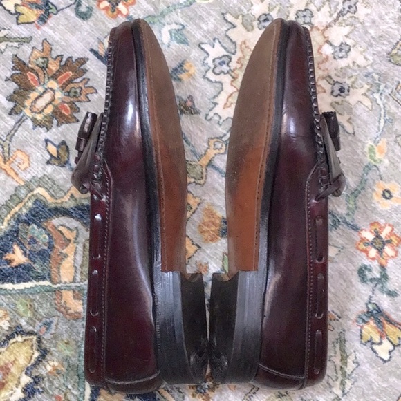 ☘️ TOWNCRAFT Leather Keltie Tassel Slip On Loafers - Picture 7 of 9